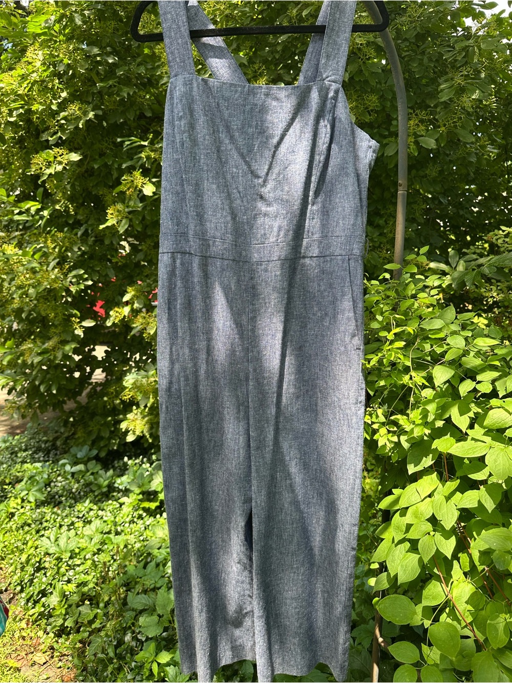 Banana Republic Blue linen Sleeveless Jumpsuit